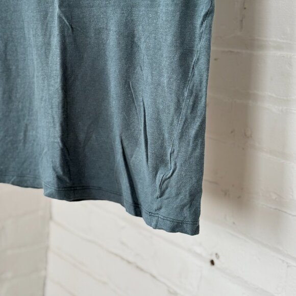 Imogene + Willie Natural Linen Cotton Muscle Tee in Blue - Small - Picture 3 of 5